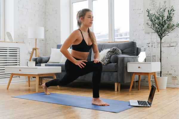 Woman exercising confidently after femiwand treatment Uxbridge